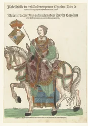 Retrato de la princesa Isabel a caballo