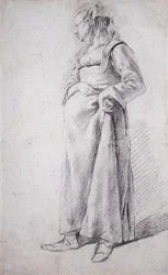 Mujer campesina de pie