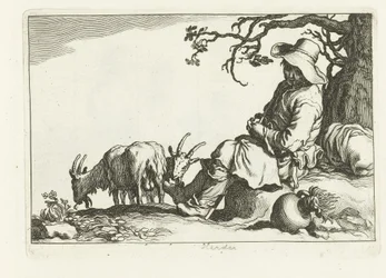 Pastor de cabras 16 grabados de diferentes series de Cornelis y Frederik Bloemaert (título de la serie)