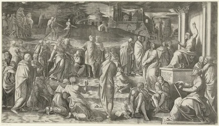 Cristo predica al pueblo