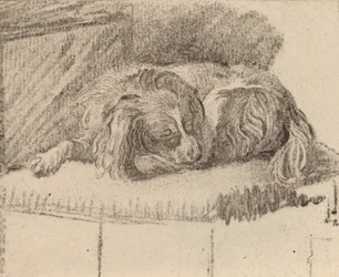 Perro acostado, 1777