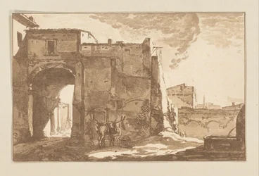 Puerta con viajero y mula