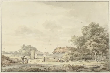 Paisaje con granjas