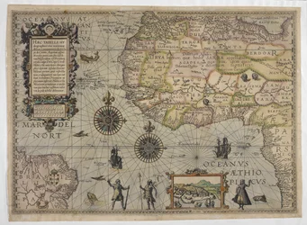 Mapa de África del siglo XVI.