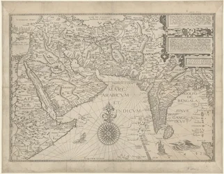 Mapa de Oriente Próximo y parte de Asia