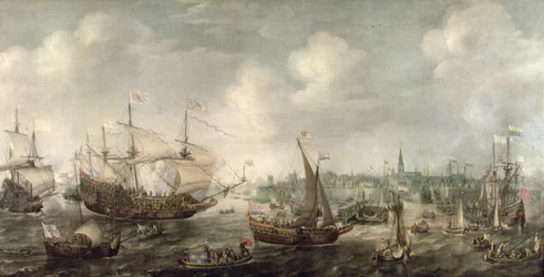 La llegada de Federico V a Vlissingen en 1613 (óleo sobre lienzo)