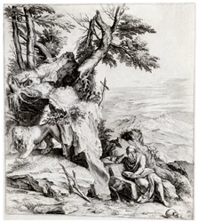 Paisaje con San Jerónimo, siglo XVI, 1937