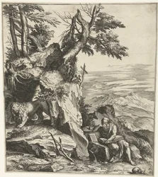 Paisaje con lectura Hieronymus