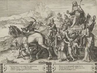 El Triunfo de la Humildad, del Ciclo de las Vicisitudes de los Asuntos Humanos, lámina 7, 1564