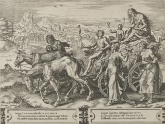 El triunfo de la necesidad, del ciclo de las vicisitudes de los asuntos humanos, placa 6, 1564