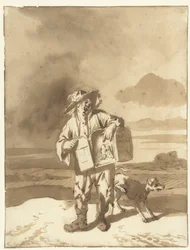 Un joven con un peepshow y un perro
Muchacho con un peepshow y un perro, c. 1700