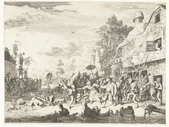 Feria del pueblo grande