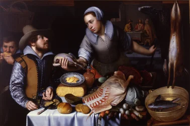 La cena en Emaús, 1612