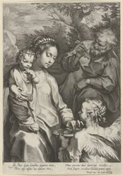 María alimenta al Niño