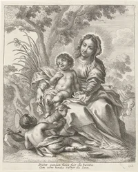 Sagrada Familia con Juan el Bautista de niño