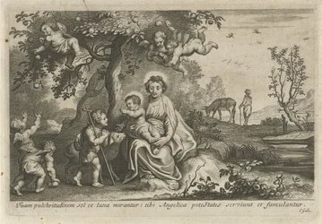María con el Niño y Juan el Bautista