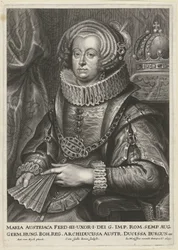 Retrato de María Ana de Austria, esposa del emperador Fernando III