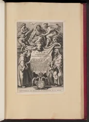 Página de título para Balthasar Cordier, Catena Sexaginta Qvinqve Graecorvm Patrvm en S. Lvcam