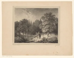 cazador en un bosque