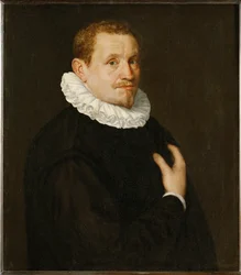 Retrato masculino, finales del siglo XVI (pintura sobre lienzo)