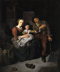 Alemán:  Bauernfamilie Familia de agricultores
