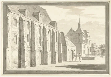 Vista de la iglesia y la casa en Ootmarsum