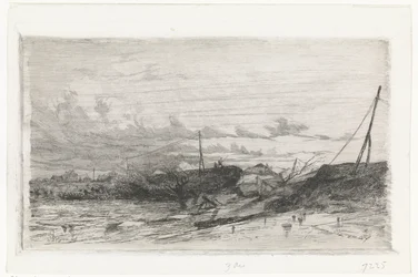 Brecha de dique en Arnhem, 1855