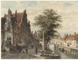 Vista del canal en Hasselt