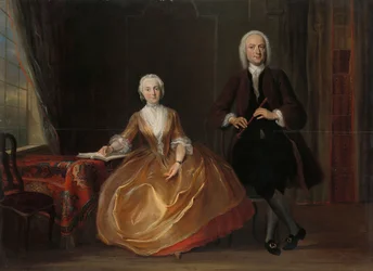 Una pareja haciendo música
Cornelis Troost (1696-1750), óleo sobre tabla, 1743