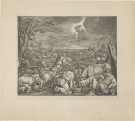 Abraham parte para Siquem / Anunciación a los pastores Biblia real (título de la serie)