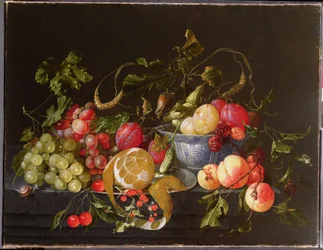 Una naturaleza muerta de frutas