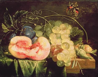 Bodegón con frutas, siglo XVII