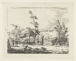 Granja con pajar