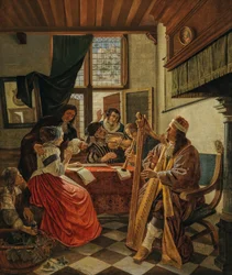 Compañía musical en un interior, 1670