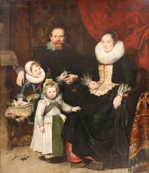 Holandés: Autorretrato del artista y su familia Autorretrato con la familia