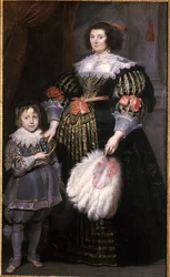 Madame Charlotte Butkens-Smit van Cruyninghen y su hijo Johannes-Amatus