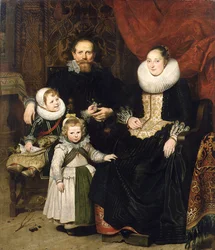 Autorretrato con la familia, 1621