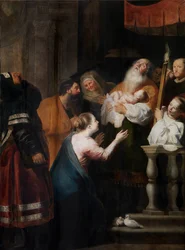 La Purificación de la Presentación en el Templo (óleo sobre tabla)