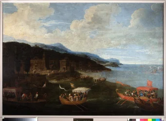 Barcos de familias patricias en el oeste de Génova