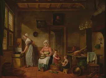 Interior de cocina, 1820