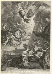 Alegoría del nacimiento de la princesa María Amalia, hija de Hendrik Casimir, 1689