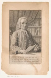 Retrato de Johannes Enschedé Joannes Enschede, tipógrafo e impresor de libros (título del objeto)