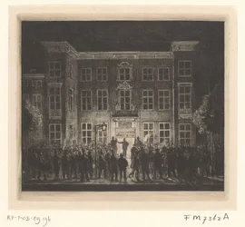 Funeral de la Academia de Delft, 30 de junio de 1864