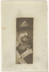 retrato, de, un, soldado