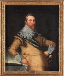 Gustave II Adolphe dit le Grand ou le lion du Nord (1594-1632) - Gustavo Adolfo de Suecia - Peinture de Cornelius Arendtz