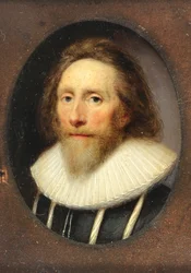 Un caballero con jubón negro acuchillado, 1639