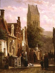 Escena callejera en Bolsward