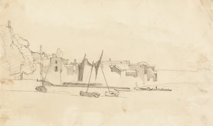 Barcos pequeños en el puerto