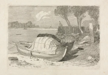 Dos barcos de pesca varados, 1809