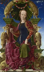 Una musa Calíope, 1455-1460